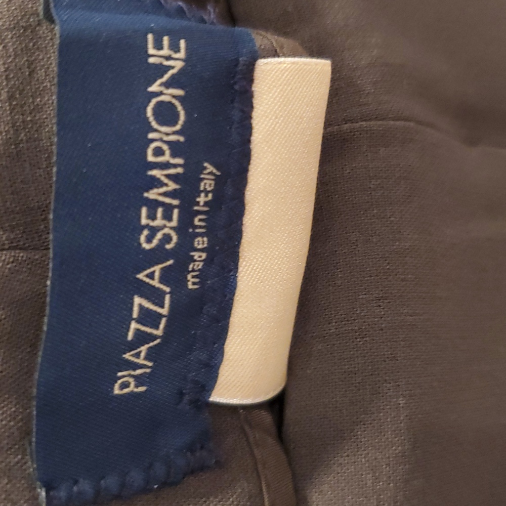 Piazza Sempione Women's High rise brown wool Pants European Size 42 new with tag - Picture 2 of 10